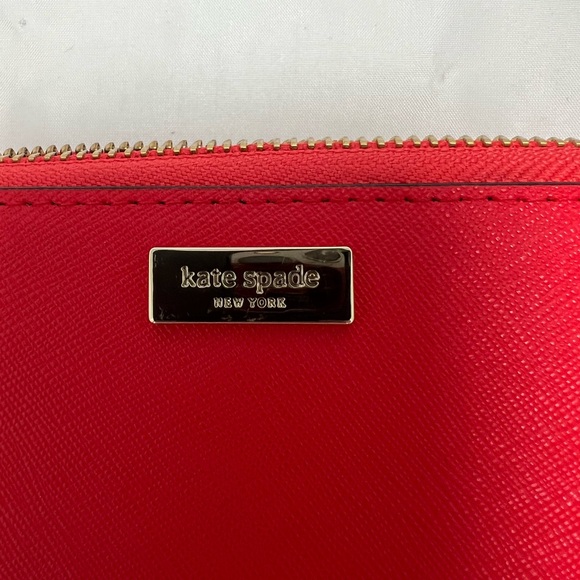 NWT Kate Spade Red Wallet - Large - Picture 5 of 9